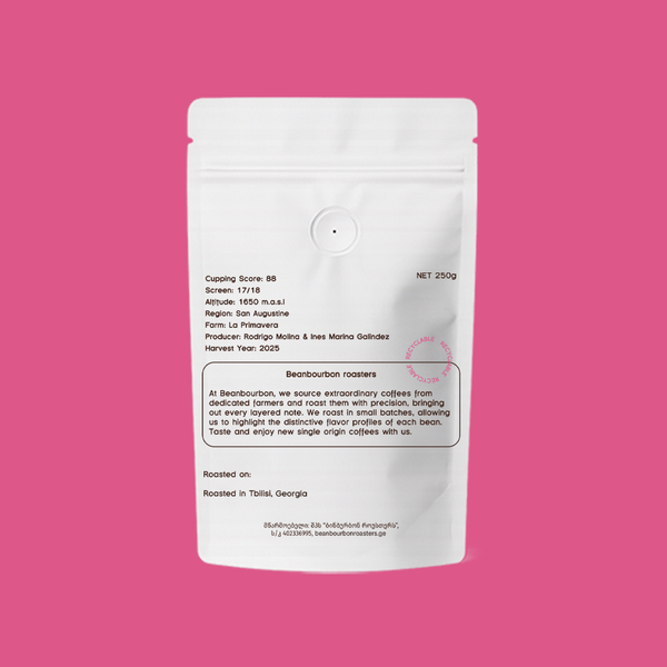 Colombia, La Primavera Pink Bourbon | Espresso